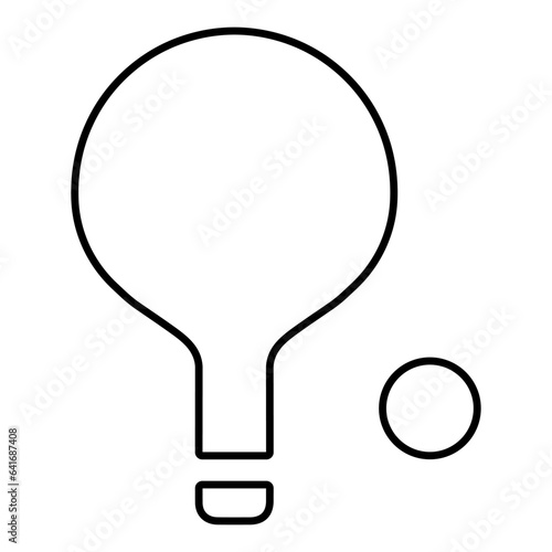 table tennis icon isolated on white background, vector illustration.