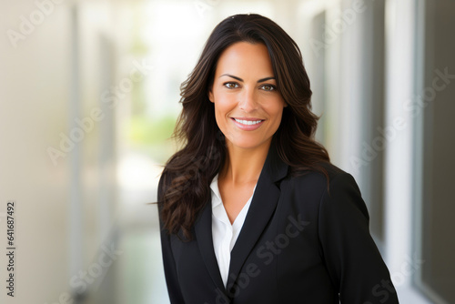 Attractive 45-Year-Old Realtor Showing a Property