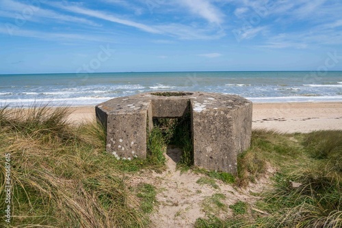 Ruins of War at Utah Beach in Normandy, France