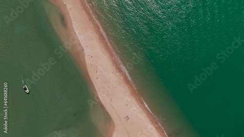 Aerial Ascend Over The Coastal Track Of Abel Tasman National Park, New Zealand. photo