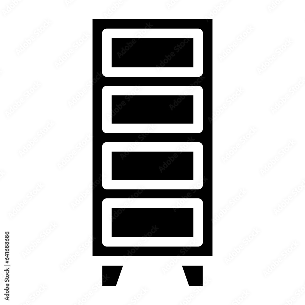 file cabinet glyph file cabinet glyph