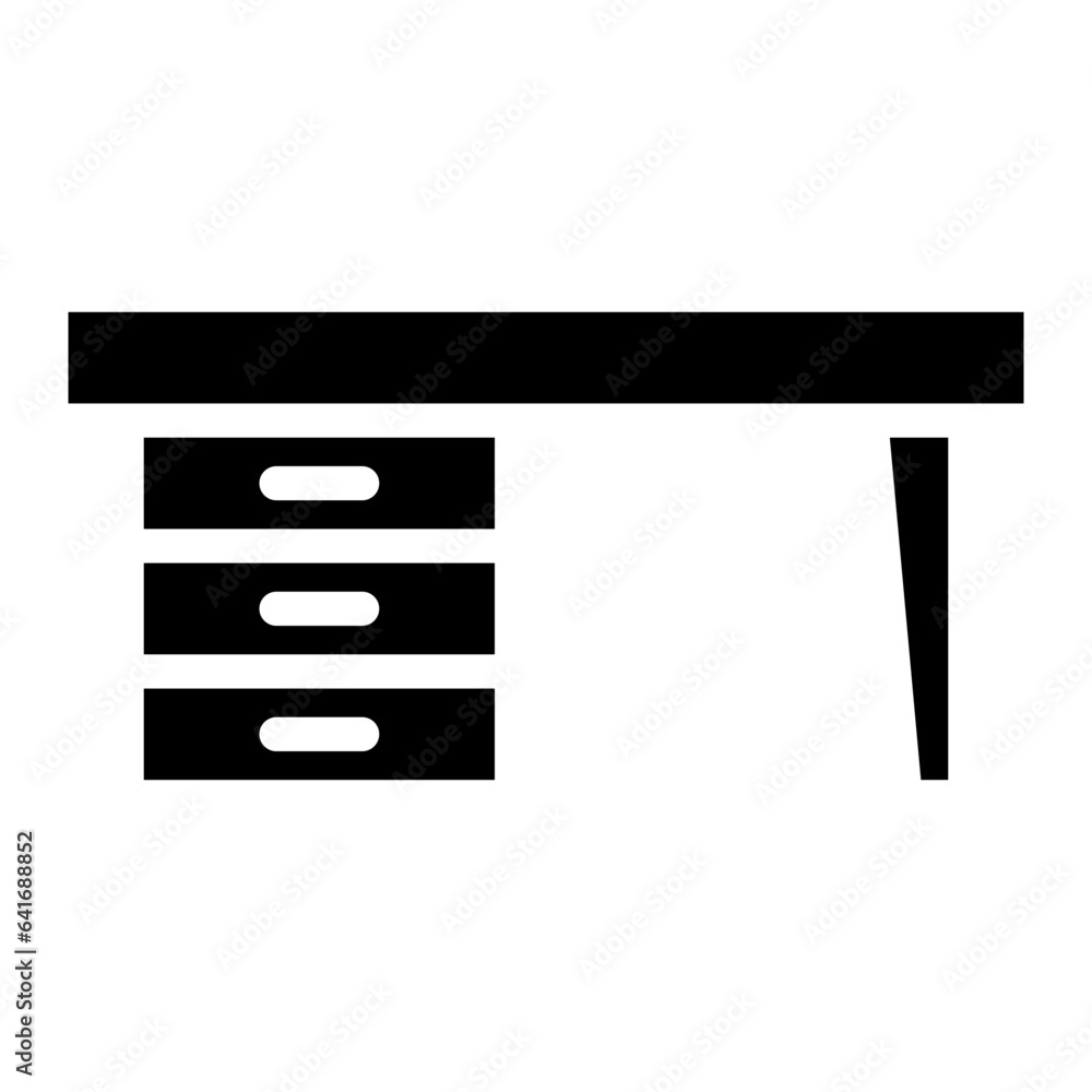 office desk glyph 