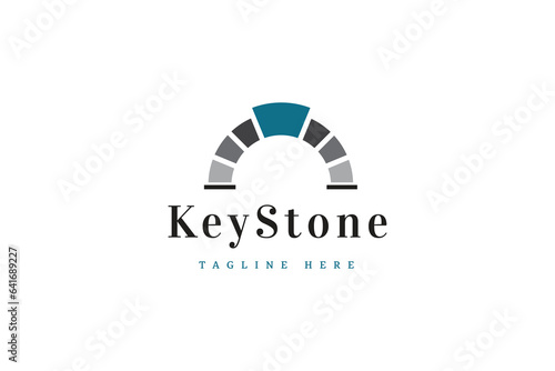 simple and unique keystone logo design photo