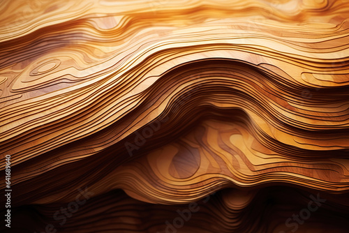 wood carving layers, abstract woodcut layer art background	 photo