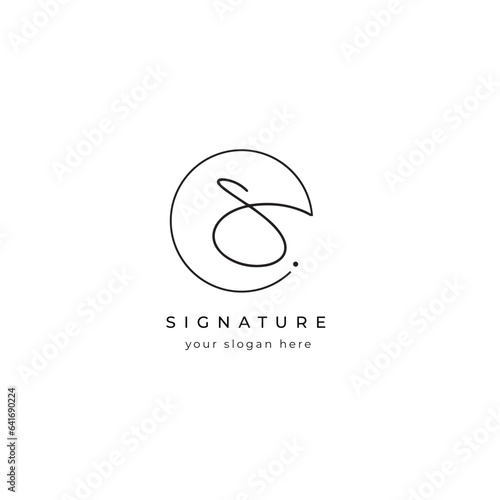 S signature logo