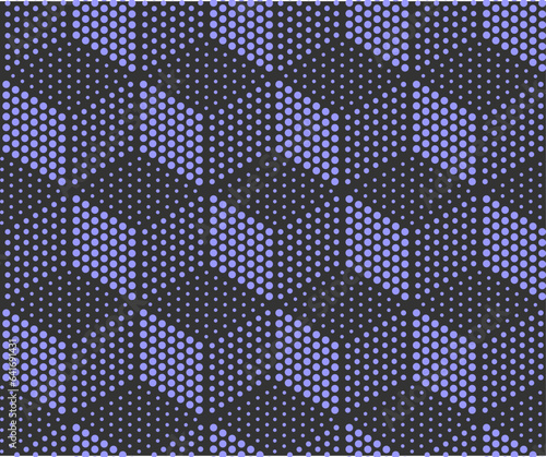 Abstract Halftone seamless pattern. Vector illustration	