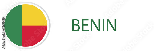 Benin flag in web button, button icons. Free Download Benin flag in web button, button icons. - GFXLoad