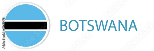 Botswana flag in web button, button icons. Free Download Botswana flag in web button, button icons. - GFXLoad