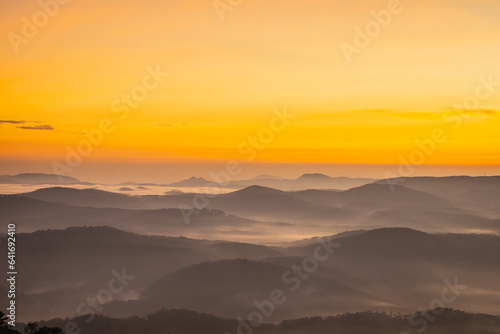 sunrise over the mountains © trong