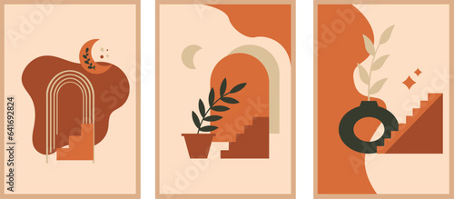 Set of abstract creative artistic templates. Universal cover Designs for Annual Report, Brochures, Flyers, Presentations, Leaflet, Magazine.