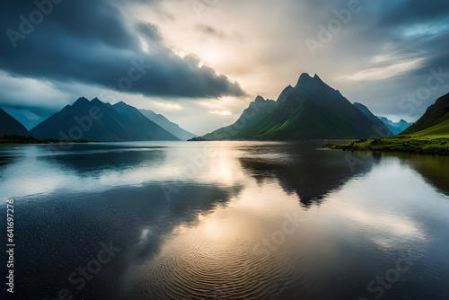 lake in the mountains