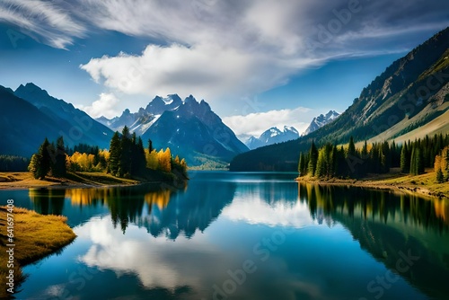 lake in the mountains © Joun