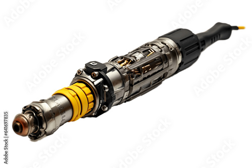 Electric Soldering Iron on a Transparent Background. AI