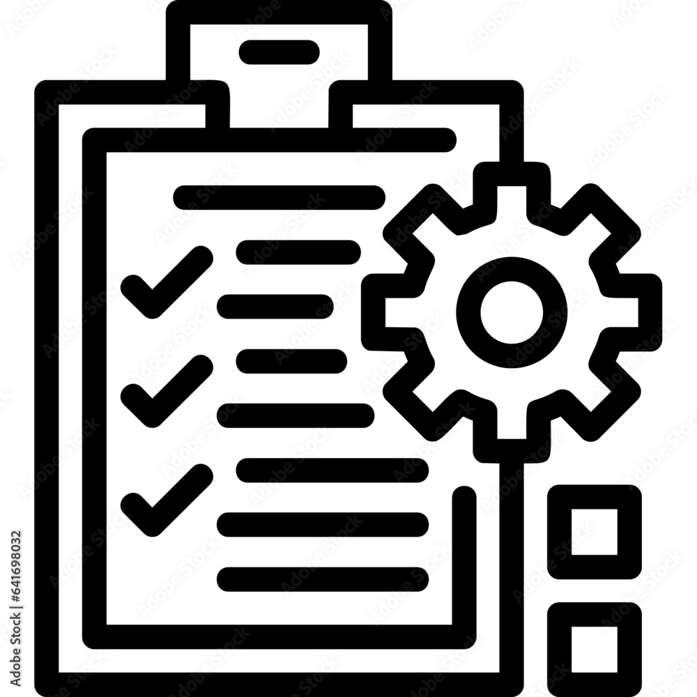 Checklist indicating preparation Icon
