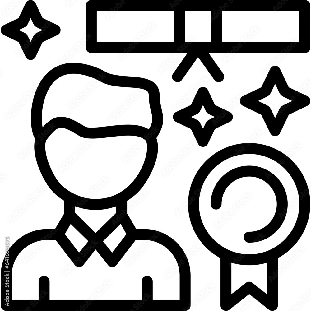 Person with a diploma indi Icon Person with a diploma indi Icon