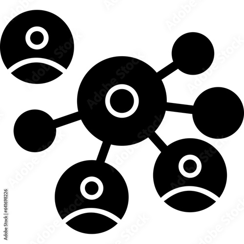 Networking circle of people Icon