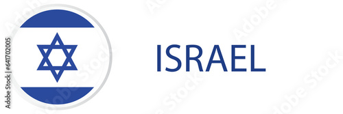 Israel flag in web button  button icons.
