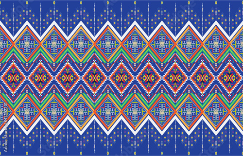 Geometric vector background with sacral tribal ethnic elements. Traditional triangles gypsy geometric forms sprites tribal themes apparel fabric tapestry print