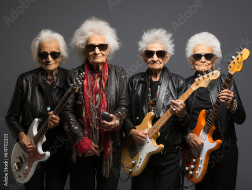 old women play rock