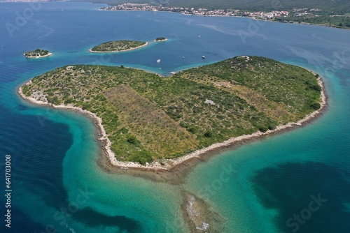 Galesnjak! Famous heart-shaped islet in Croatia! © DimiDrone