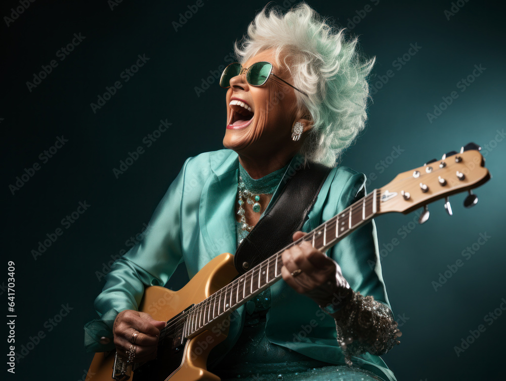 old women play rock