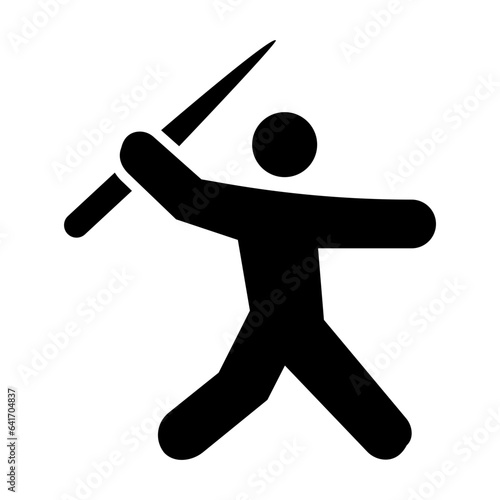 Javelin Glyph Glyph Icon Design