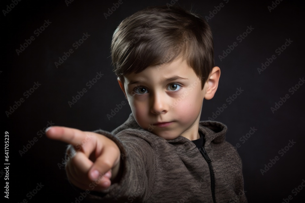 Medium shot portrait photography of a tender boy in his 30s making a gesture of i'm thinking with the finger on the head against a metallic silver background. With generative AI technology Medium shot portrait photography of a tender boy in his 30s making a gesture of i'm thinking with the finger on the head against a metallic silver background. With generative AI technology