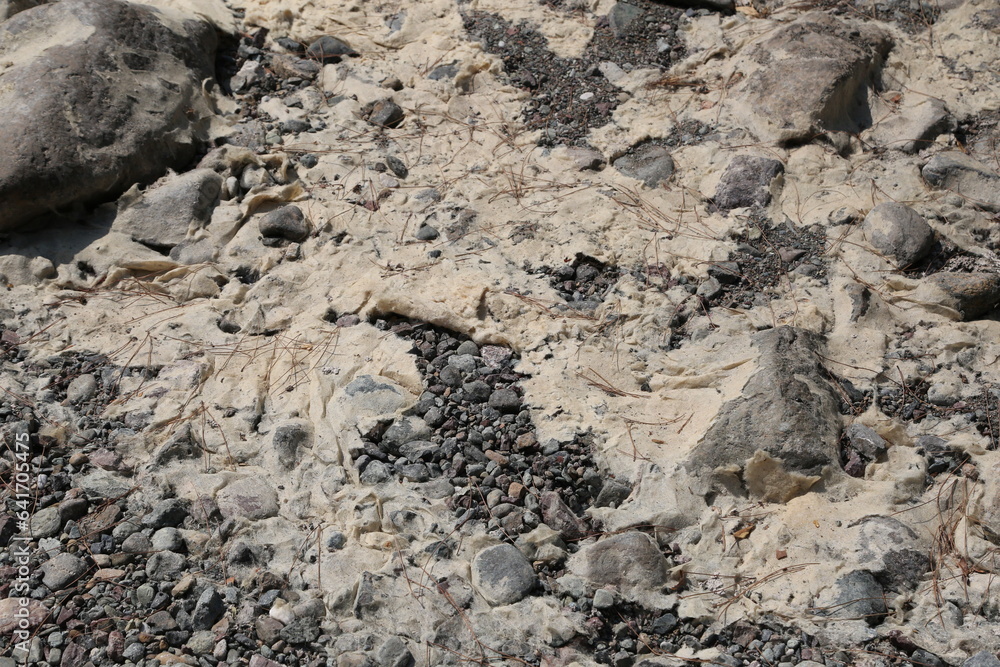 bottom of the dried stream in the mountains, Turkey bottom of the dried stream in the mountains, Turkey