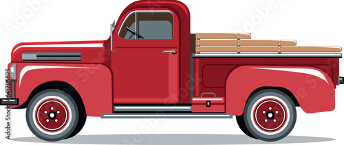 Red pickup trucks