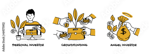 Raising capital for start up, crowdfunding, personal investment and angel investor