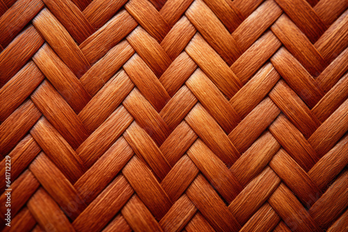Detailed Close-up of Herringbone Pattern  Intricate Weaving Revealing Textured Background