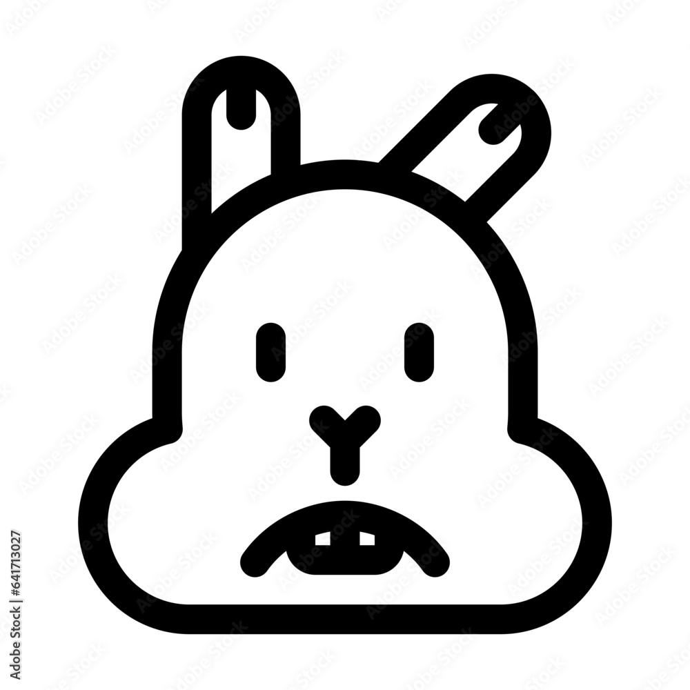sad line icon best for social media design sad line icon best for social media design