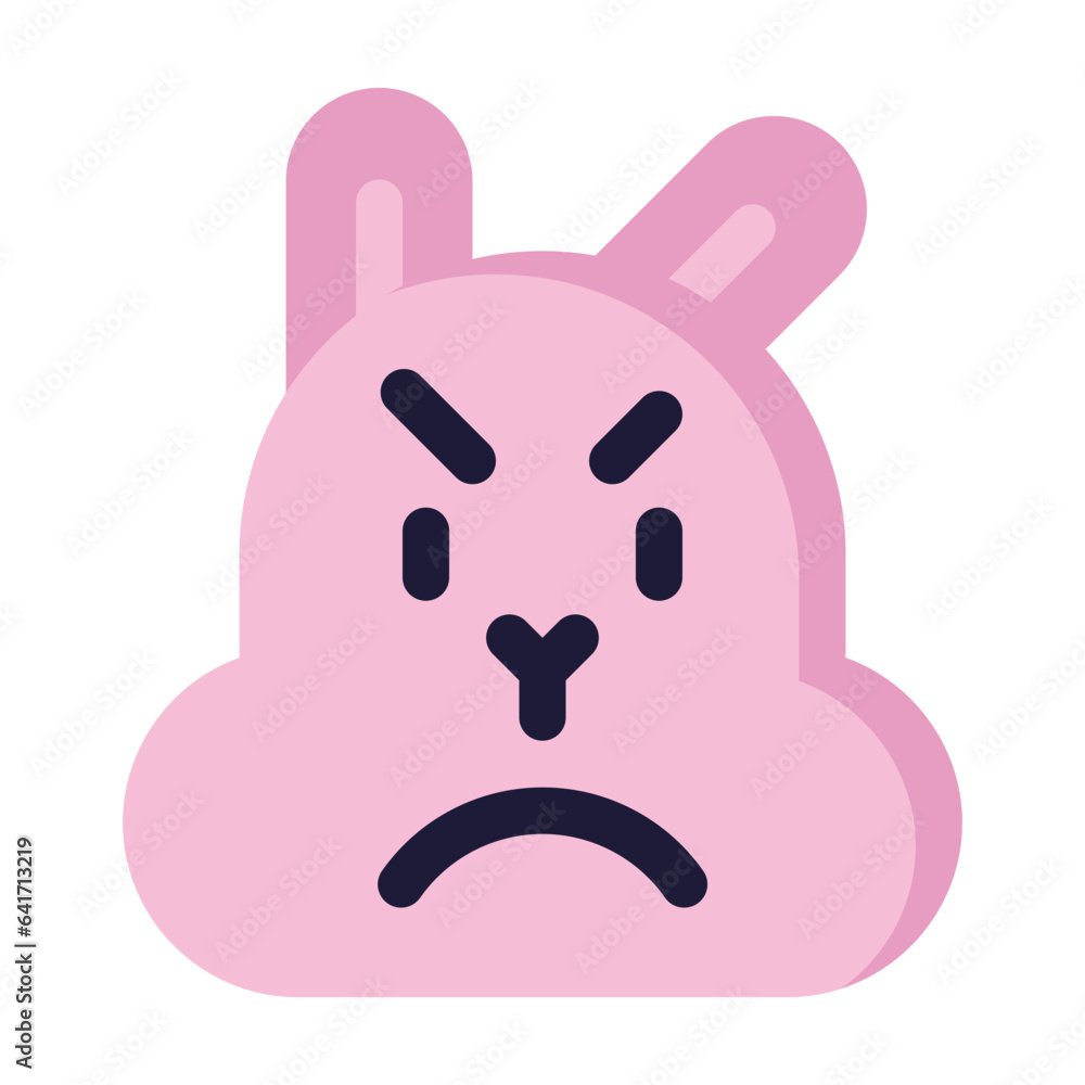 angry line icon best for social media design angry line icon best for social media design