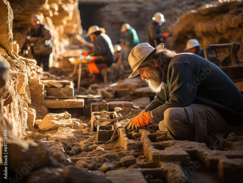 Archaeologists at work