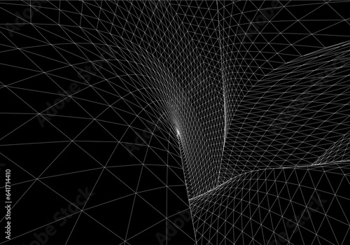 Abstract shape digital background vector drawing