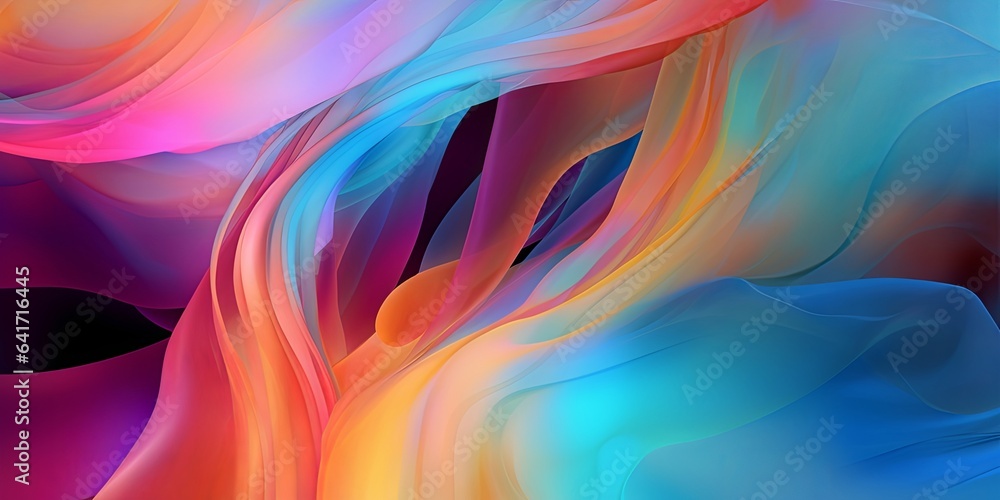 Obraz premium abstract colorful background, digital wallpaper, Generative AI