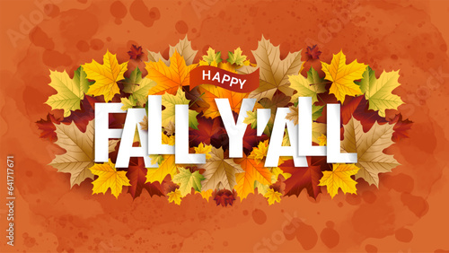 Autumn Background greeting, set of abstract backgrounds with maple leaf, autumn sale, banner, posters, cover design templates, social media wallpaper stories, happy fall yall 2023