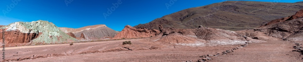 the beautiful Valle Arcoiris and its colours, Antofagasta, Atacama, Chile