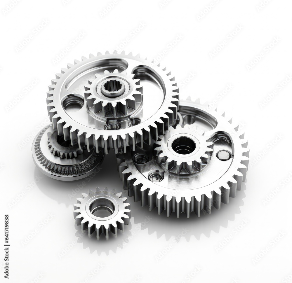 Gears illustration, engineering and creativity concept. Generative AI Gears illustration, engineering and creativity concept. Generative AI