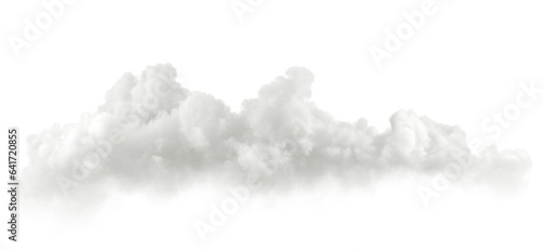 Realistic white soft clouds panorama cut out transparent backgrounds 3d render png