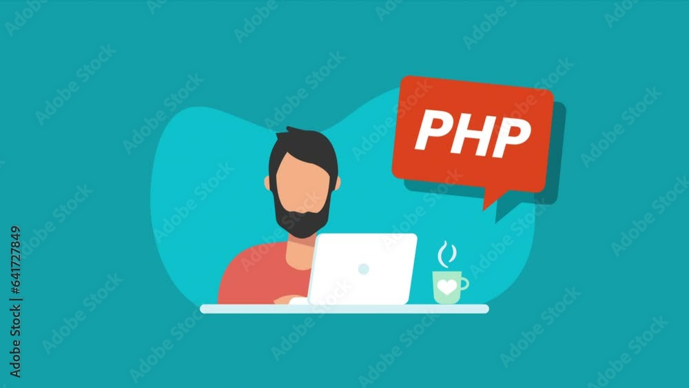 PHP Developer concept animation PHP Developer concept animation