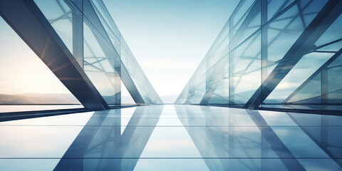 modern abstract glass architectural forms.  