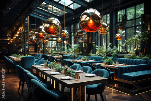 European-style luxury western restaurant scene