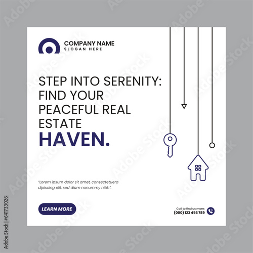 Real Estate Social Media Post Template, property, investment, home, dream, opportunity, market, listings, buyers, sellers, agents, mortgage