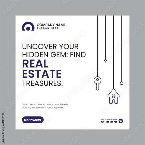 Real Estate Social Media Post Template, property, investment, home, dream, opportunity, market, listings, buyers, sellers, agents, mortgage