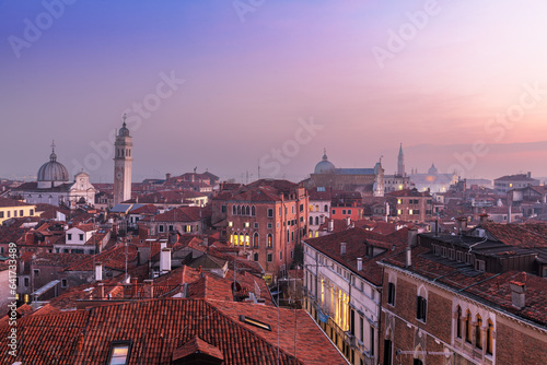 Venice; Italy Rooftop Skyline