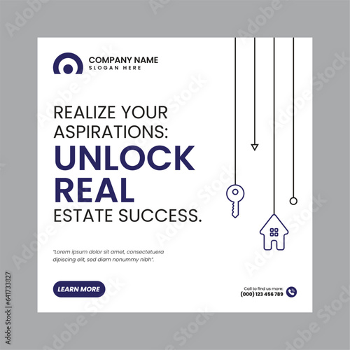 Real Estate Social Media Post Template, property, investment, home, dream, opportunity, market, listings, buyers, sellers, agents, mortgage