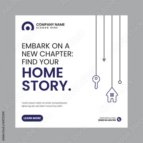 Real Estate Social Media Post Template, property, investment, home, dream, opportunity, market, listings, buyers, sellers, agents, mortgage