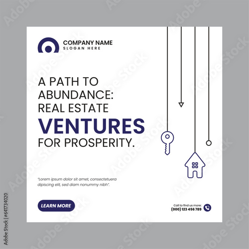 Real Estate Social Media Post Template, property, investment, home, dream, opportunity, market, listings, buyers, sellers, agents, mortgage