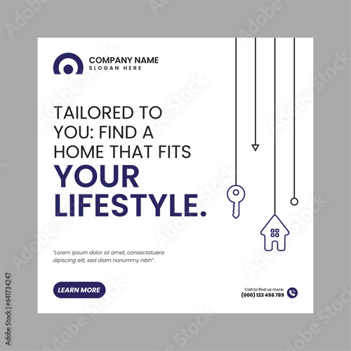 Real Estate Social Media Post Template, property, investment, home, dream, opportunity, market, listings, buyers, sellers, agents, mortgage